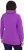 Ulla Popken Drawstring Collar Long Sleeve Sweatshirt Purple - Puloverji & jopice - 