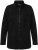 Ulla Popken Modular Fleece Zip Front Jacket Black - Puloverji & jopice - 