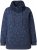 Ulla Popken Teddy Collar Printed Sweatshirt Navy - Puloverji & jopice - 