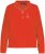 Ulla Popken PARIS Theme Zip Neck Sweatshirt Light Red - Puloverji & jopice - 