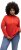 Ulla Popken PARIS Theme Zip Neck Sweatshirt Light Red - Puloverji & jopice - 