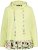 Ulla Popken Ruffle Hem A-line Fit Hooded Sweatshirt Lime Green - Puloverji & jopice - 