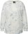 Ulla Popken Tie-Dyed Long Sleeve Sweatshirt Snow White - Puloverji & jopice - 