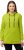 Ulla Popken GLOW Lettered Collared Sweatshirt Apple Green - Puloverji & jopice - 