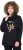 Ulla Popken Sparkling Candy Cane Graphic Sweatshirt Black - Puloverji & jopice - 