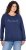 Ulla Popken NEW CASUAL Ruffled Hem Sweatshirt Navy - Puloverji & jopice - 