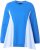 Ulla Popken Pinstripe Gore Long Sleeve Sweatshirt Peacock Blue - Puloverji & jopice - 