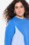 Ulla Popken Pinstripe Gore Long Sleeve Sweatshirt Peacock Blue - Puloverji & jopice - Udobni puloverji in pletenine
