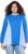 Ulla Popken Pinstripe Gore Long Sleeve Sweatshirt Peacock Blue - Puloverji & jopice - 