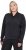 Ulla Popken Quick Drying College Collar Sweatshirt Black - Puloverji & jopice - 