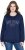 Ulla Popken NYC Embroidered Long Sleeve Sweatshirt Ink Blue - Puloverji & jopice - 