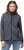 Ulla Popken Heather Knit Fleece Jacket Navy - Puloverji & jopice - 
