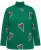 Ulla Popken Candy Cane Graphic Sweatshirt Meadow Green - Puloverji & jopice - 