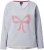 Ulla Popken Bow City Lettering Sweatshirt Light Grey Melange - Puloverji & jopice - 