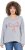 Ulla Popken Bow City Lettering Sweatshirt Light Grey Melange - Puloverji & jopice - 