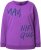 Ulla Popken Magnifique Split Style Sweatshirt Purple - Puloverji & jopice - 