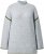 Ulla Popken Decorative Seam Sweater Light Grey Melange - Puloverji & jopice - 