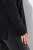 Ulla Popken Chain Fringe Smooth Fleece Sweatshirt Black - Puloverji & jopice - Udobni puloverji in pletenine