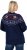 Ulla Popken Norwegian Style Christmas Sweater Blue - Puloverji & jopice - 