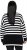 Ulla Popken Striped Stand-Up Collar Sweater Black - Puloverji & jopice - 