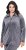 Ulla Popken Velour Loungewear Jacket Dark Grey - Puloverji & jopice - 