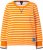 Ulla Popken Striped Drawstring Hem Sweatshirt Orange - Puloverji & jopice - 
