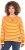 Ulla Popken Striped Drawstring Hem Sweatshirt Orange - Puloverji & jopice - 