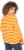 Ulla Popken Striped Drawstring Hem Sweatshirt Orange - Puloverji & jopice - 