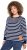Ulla Popken Striped Drawstring Hem Sweatshirt Navy - Puloverji & jopice - 