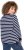 Ulla Popken Striped Drawstring Hem Sweatshirt Navy - Puloverji & jopice - 