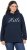 Ulla Popken HELLO Classic Fit Stand-Up Collar Sweatshirt Navy - Puloverji & jopice - 