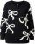 Ulla Popken Glitter Bow Sweater Black - Puloverji & jopice - 