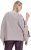 Ulla Popken Brushstroke Knit Poncho Beige - Puloverji & jopice - 