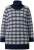 Ulla Popken Eco Cotton Geometric Snowflake Sweater Navy - Puloverji & jopice - 