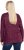 Ulla Popken Metallic Print Extra Soft Christmas Sweatshirt Dark Wine Red - Puloverji & jopice - 