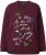 Ulla Popken Sparkling Sequin Bows Christmas Sweatshirt Plum - Puloverji & jopice - 
