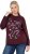 Ulla Popken Sparkling Sequin Bows Christmas Sweatshirt Plum - Puloverji & jopice - 