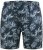D555 Cleethorpes Hawaii Printed Swimshorts Navy - Kopalne hlače - Moške Kopalne Hlače za Močnejše postave