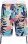 Kam Jeans 3018 Panelled Floral Swimshorts Navy - Kopalne hlače - Moške Kopalne Hlače za Močnejše postave