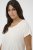 Kaffe Curve Jena V-Neck Majica Chalk - Majice - 