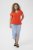 Kaffe Curve Jena V-Neck T-Shirt Grenadine Red - Majice - 