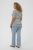 Kaffe Curve Lia Flower T-Shirt Chalk/Deep Black - Majice - 