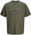 Jack & Jones Edenver T-Shirt Khaki - Kratke Majice - Moške kratke majice za močnejše postave
