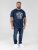D555 Cooper Grumpy Old Man Printed T-Shirt Navy - Majice s potiskom - 