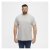 North Latitude T-Shirt O-Neck Grey Melange - Kratke Majice - Moške kratke majice za močnejše postave