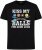 Espionage T436 Good Luck Kiss Printed T-Shirt Black - Kratke Majice - Moške kratke majice za močnejše postave