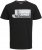 Jack & Jones Logan T-Shirt Black - Kratke Majice - Moške kratke majice za močnejše postave