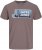 Jack & Jones Logan T-Shirt Brown - Kratke Majice - Moške kratke majice za močnejše postave