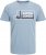Jack & Jones Logan T-Shirt Turquoise - Kratke Majice - Moške kratke majice za močnejše postave