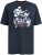 D555 Derby T-Shirt Rhythm and Rides Navy - Kratke Majice - Moške kratke majice za močnejše postave